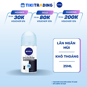 Lăn Ngăn Mùi Nivea Black&White Pure - 82274 (25ml)
