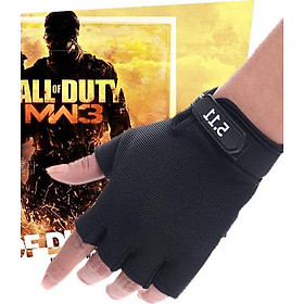 Găng Tay Đi Phượt ngắn 5.11 DG002- Đen