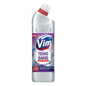 Gel Tẩy Rửa Diệt Khuẩn Bồn Cầu Và Nhà Tắm Vim Trắng Sáng Hương Oải Hương Dịu Mát Chai 880ml