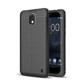 Ốp lưng Silicon Auto Focus giả da, chống sốc dành cho Nokia 2 - Hàng Chính Hãng