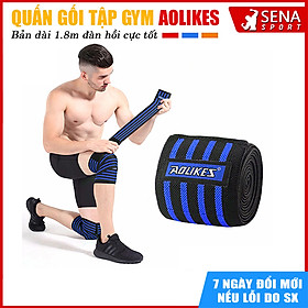 Quấn gối tập GYM ️chính hãng Aolikes hỗ trợ bảo vệ đầu gối  trợ lực khi tập gym, squat