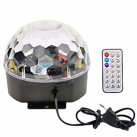Mua Đèn LED Quả Cầu Cảm Ứng Xoay Pha Lê 7 Màu Nháy Theo Nhạc