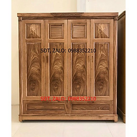 Tủ Quần áo 4 cánh Hương Xám