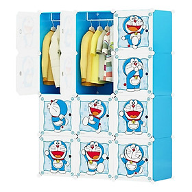 Mua Tủ nhựa lắp ghép đoremon nhiều mẫu nhiều kiểu dáng - 12 ô lớn