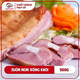 Sườn non xông khói cắt khúc/Smoked pork spare ribs (Portion)500GR/PE
