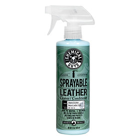 Dung dịch vệ sinh kết hợp dưỡng ghế da 2 in 1 dùng trong chăm sóc ô tô / nội thất Chemical Guys SPRAYABLE LEATHER CLEANER & CONDITIONER IN ONE 16 oz (473ml)