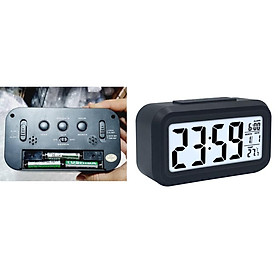 Đồng hồ led để bàn báo thức điện tử LCD đa chức năng cảm biến đèn nền ban đêm, nhiệt độ thời gian, lịch ngày tháng