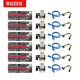 RGEEK 009S PCIe PCI-E PCI Express Riser Card cabo 1x đến 16x Cáp USB 3.0