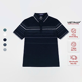 Áo Polo Nam VIỆT PHÁP Form Luxury - Thun Cotton Lạnh, lịch lãm, sang trọng 35868