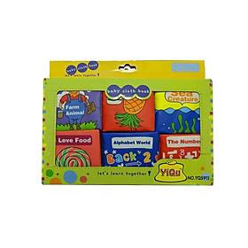 Sách Vải An Toàn Cho Bé Từ Sơ Sinh - Sách Vải Bộ 6 Cuốn Let's Learn Together!