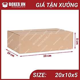 Mua 20x10x5 Combo 50 hộp Carton đóng gói hàng giá tại xưởng