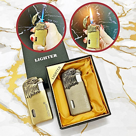 Mua Hộp quẹt bật lửa dolphin 2 lửa hình đầu đại bàng (lửa ngọn và lửa khè) - (xài gas)