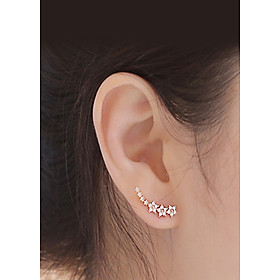 Bông tai hoa xinh nạm đá zircon BHBT276