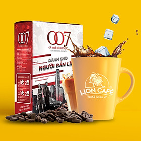 Cafe Hòa Tan 007 3in1 Gu đậm Dành cho Người Bản Lĩnh 18 gói VỊ MẠNH NHÂN ĐÔI