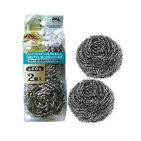 Mua Set 02 miếng cọ xoong nồi chuyên dụng  làm từ thép không gỉ  bền dai  cho thời gian sử dụng lâu dài - nội địa Nhật Bản
