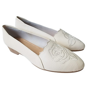 Giày Búp Bê Nữ Da Bò Thật BIGGBEN Cao 3 Phân BB137