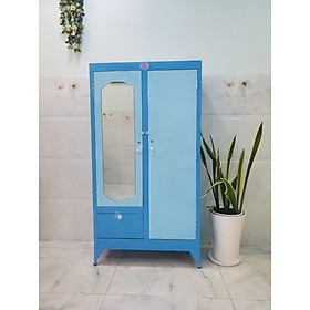 Mua Tủ quần áo kích thước cao 1m8 ngang 90 nhiều ngăn có hộc kéo khóa mẫu DT30