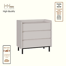 [Happy Home Furniture] LAVIA, Tủ lưu trữ 3 ngăn kéo - Chân sắt, 66cm x 40cm x 66cm ( DxRxC), THK_154
