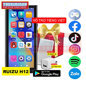 Mua (COMBO Qùa Tặng Kèm) Máy Nghe Nhạc Android MP3/MP4 Màn Hình Cảm Ứng 4.8 inch IPS Lướt Web WIFI Bluetooth RUIZU H12 Bộ Nhớ Trong 64GB - Hàng Nhập Khẩu