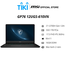 Mua Laptop MSI VECTOR GP76 12UGS-610VN (i7-12700H Gen 12th | 16GB DDR4 | SSD 1TB PCle | VGA RTX 3070Ti 6GB | 17.3 FHD IPS 360Hz | Win11| Black) - Hàng Chính Hãng