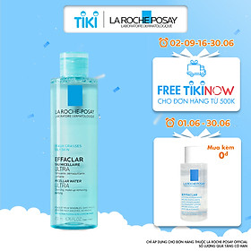 Nước Tẩy Trang Làm Sạch Sâu & Kiểm Soát Bã Nhờn Cho Da Dầu Nhạy Cảm La Roche-Posay Micellar Water Ultra Oily Skin 200ml