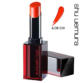 Son Shu Uemura Rouge Unlimited Amplified A OR 570 Màu Đỏ Cam (Chất Son Satin)