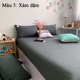 Bộ Set Chăn Ga Giường Và Vỏ Gối Cotton TICI ADU79 Bedding Đủ Kích Thước Trải Nệm 1m4, 1m6, 1m8 Chưa Gồm Chăn