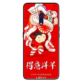 Ốp lưng in cho Oppo K3 Mẫu Múa Lân