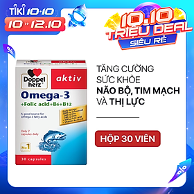 Viên uống tăng cường thị lực, tim mạch và não bộ Doppelherz Aktiv Omega