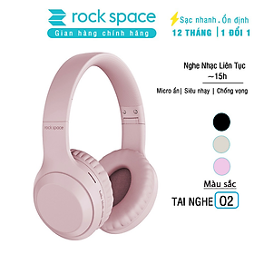 Headphone Tai Nghe Chụp Tai bluetooth Rockspace O2 kết nối không dây có mic nghe nhạc liên tục 15h - Hàng chính hãng bảo hành 12 tháng