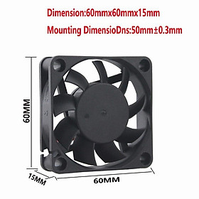 1 Pcs Gdstime 60mm x 11mm DC 1V Brushless PC CPU Cooling Fan 60x60x11mm 6011 Motor Cooler Radiator 6cm 1Pin