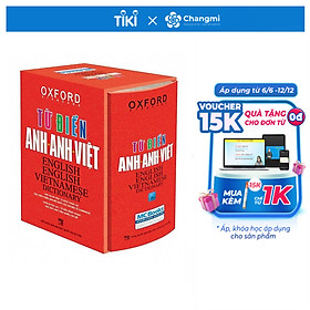 Từ điển Anh Việt bìa đỏ cứng Tái bản mới nhất - Sách học từ vựng Tiếng Anh Học nhanh Nhớ lâu Giấy nhớ PS