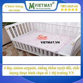 Tấm lót chống thấm cho bé VIETMAT 5 tấm size 40x50cm