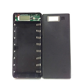 Mua Box sạc dự phòng lắp 8 cell 18650 vỏ nhựa màn LCD 75-90K/box
