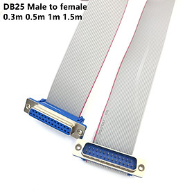1PCS 20cm 50cm 1m db25 nam sang nữ/nam đến nam/nữ đến cáp D-sub đầu nối cổng nối tiếp Bộ chuyển đổi cáp Chiều dài cáp: 0,3m