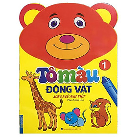 Tô Màu Động Vật - Song Ngữ Anh-Việt - Tập 1 Tái Bản 2023