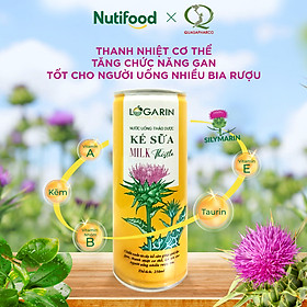 Hình ảnh NƯỚC UỐNG KẾ SỮA LOGARIN 250ML NKS250TIA NUTIFOOD