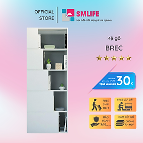 Mua Tủ sách bằng gỗ thiết kế đơn giản SMLIFE Brec