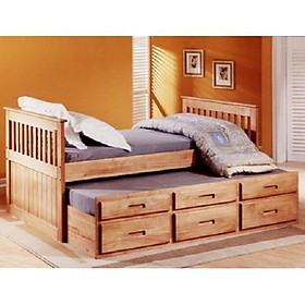 Mua Giường Tầng Hộp (1m/1m) Gỗ Thông Tự Nhiên - Gọn Gàng Tiết Kiệm Diện Tích