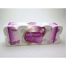 Mua Giấy vệ sinh Hà Nội silk 3 lớp siêu dai 10 cuộn Vbig Mart