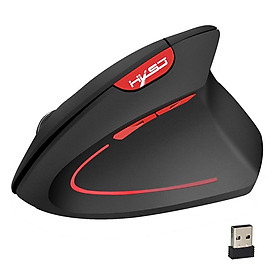 HXSJ Wireless Mouse Vertical Mice Ergonomic Rechargeable 3 DPI optional Adjustable 2400 DPI Mouse with USB charging