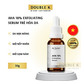 DrCeutics AHA 10% Exfoliating Serum - Làm Sạch Tế Bào Chết, Mịn Màng Da, Mờ Nếp Nhăn - Double K