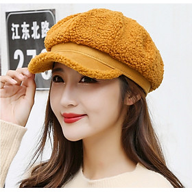 Hình ảnh Mũ beret nón bere mũ nồi lên lông cừu 2 lớp thời trang Hàn Quốc dona21112301