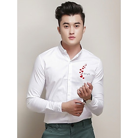 Áo Sơ Mi In Hình " Love Trái Tim " Unisex Nam Nữ Sang Trọng Mẫu Mới 2025. ( GIÁ 1 ÁO ) Menswear Kate