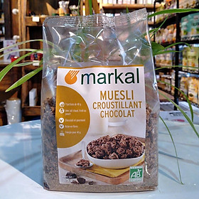 Ngũ cốc muesli giòn sô cô la hữu cơ Markal 375g