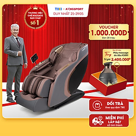 Ghế massage KINGSPORT G89 cao cấp con lăn 3D,chế độ quét cơ thể thông minh, công nghệ lọc khí Ion âm, túi khí xoay bắp chân
