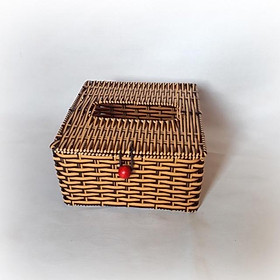 Mua Hộp giấy nhựa giả mây đan hình vuông và chữ Nhật