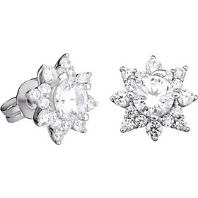 Bông tai bạc đính đá PNJSilver XMXMK000169-BO