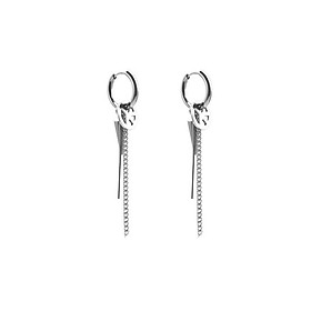 Khuyên tai Nam Unisex biểu tượng hòa bình dây xích