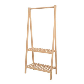 Kệ,Giá Treo Quần Áo Chữ A Gỗ Thông Tự Nhiên 2 Tầng